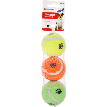 FLAMINGO DOG Toy Tennis Smash Tennis ball Mix