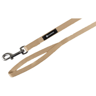 FLAMINGO LEASH ZIGGI BEIGE - 15MM